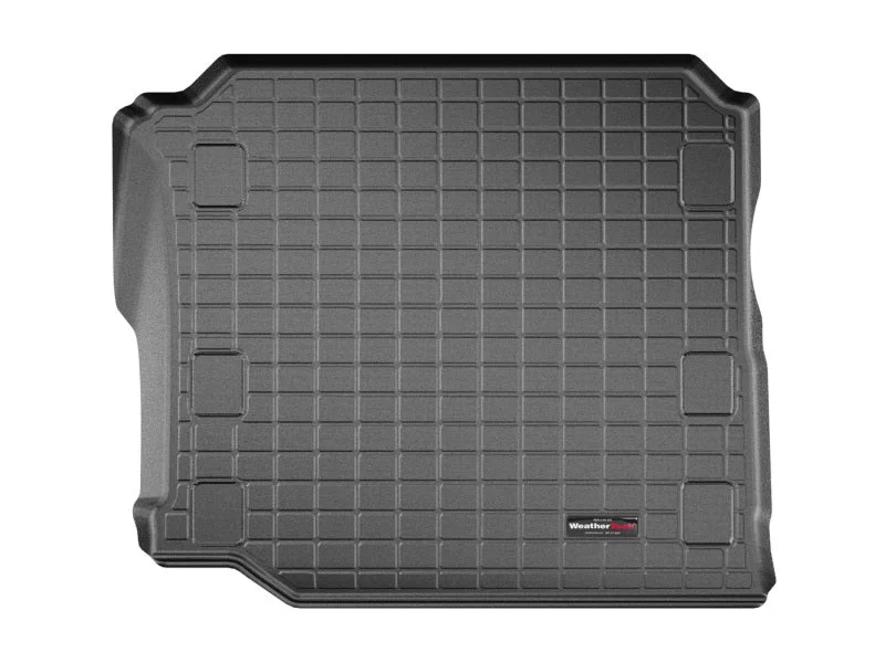 WeatherTech 2018+ Jeep Wrangler Unlimited JL w/Subwoofer Cargo Liners - Black - Side View