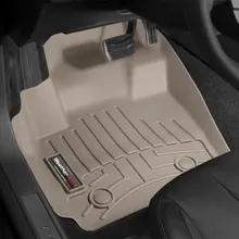 WeatherTech 99-07 Ford F250 Super Duty Crew Front FloorLiner - Tan - Side View