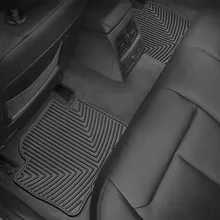 WeatherTech 12+ BMW 3-Series (F30) Rear Rubber Mats - Black - Side View