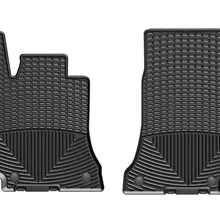 WeatherTech 2015+ Mercedes-Benz C-Class Sedan/Coupe/Cabriolet Front Rubber Mats - Black - Side View