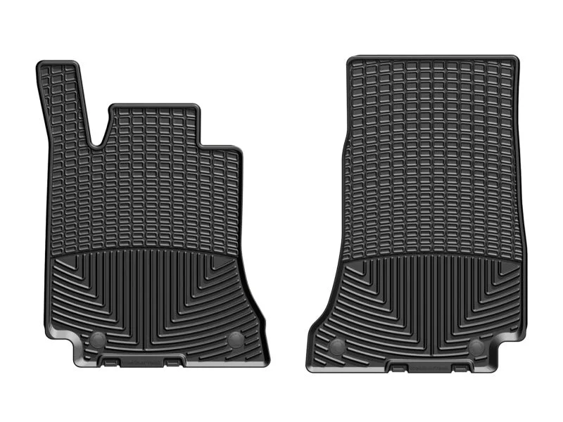 WeatherTech 2015+ Mercedes-Benz C-Class Sedan/Coupe/Cabriolet Front Rubber Mats - Black - Side View