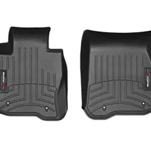 WeatherTech 14+ BMW 4-Series Front FloorLiner - Black - Back View