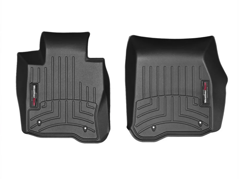 WeatherTech 14+ BMW 4-Series Front FloorLiner - Black - Back View