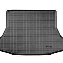 WeatherTech 06-11 Honda Civic Coupe / Si Coupe Cargo Liners - Black - Installation View