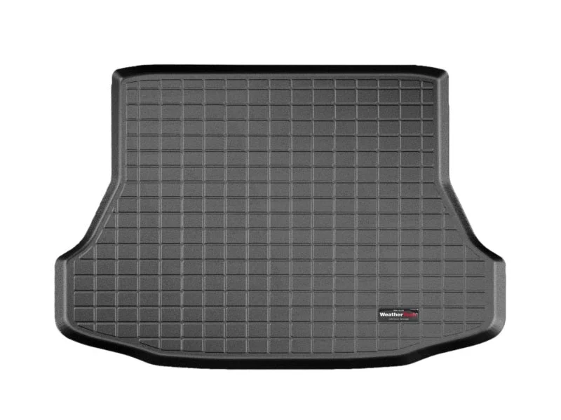 WeatherTech 06-11 Honda Civic Coupe / Si Coupe Cargo Liners - Black - Installation View