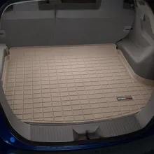 WeatherTech 12+ Audi A7 Cargo Liners - Tan - Back View