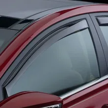 WeatherTech 06-10 Dodge Charger Front Side Window Deflectors - Dark Smoke - Back View