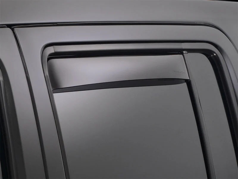 WeatherTech 06-10 Dodge Charger Rear Side Window Deflectors - Dark Smoke - Back View