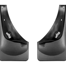 WeatherTech 99-07 Ford F-Series Super Duty No Drill Mudflaps - Black - Installation View