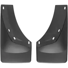 WeatherTech 07-13 Chevrolet Silverado No Drill Mudflaps - Black - Installation View