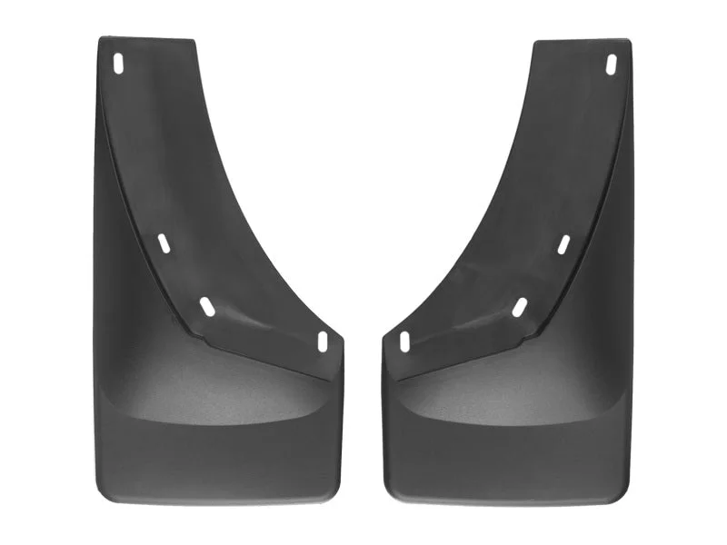 WeatherTech 07-13 Chevrolet Silverado No Drill Mudflaps - Black - Installation View