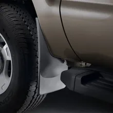 WeatherTech 11+ Ford Super Duty No Drill Mudflaps - Black - Additional View 5