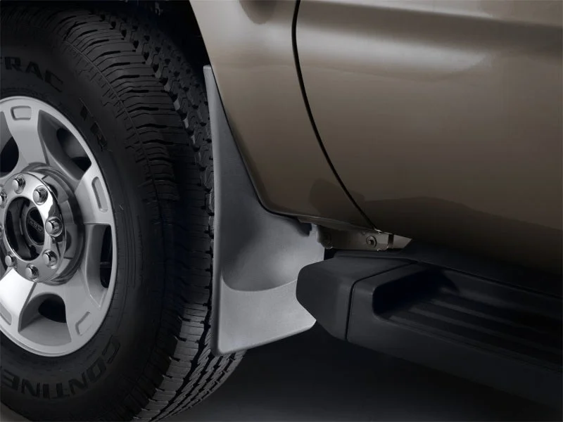 WeatherTech 11+ Ford Super Duty No Drill Mudflaps - Black - Additional View 5