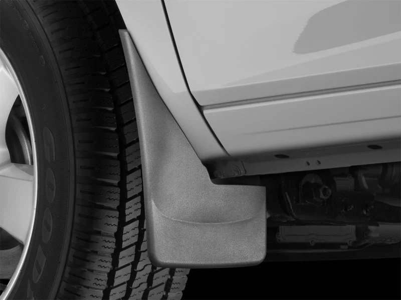 WeatherTech 09+ Dodge Ram 1500 No Drill Mudflaps - Black - Installation View