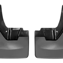 WeatherTech 09-13 Dodge Ram 1500/2500/3500 No Drill Mudflaps - Black - Back View