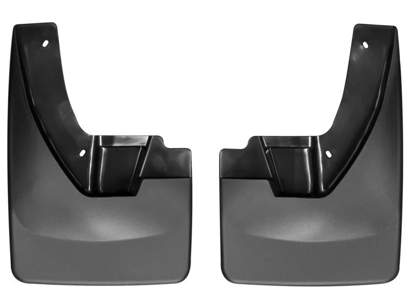 WeatherTech 09-13 Dodge Ram 1500/2500/3500 No Drill Mudflaps - Black - Back View