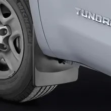WeatherTech 07-13 Toyota Tundra No Drill Front Mudflaps - Installation View