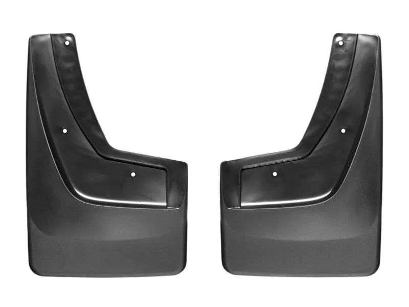 WeatherTech 14+ GMC Sierra/Sierra Denali No Drill Mudflaps - Black - Side View