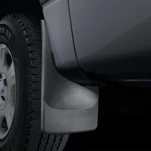 WeatherTech 15-20 Chevrolet Suburban No Drill Mudflaps - Black - Back View