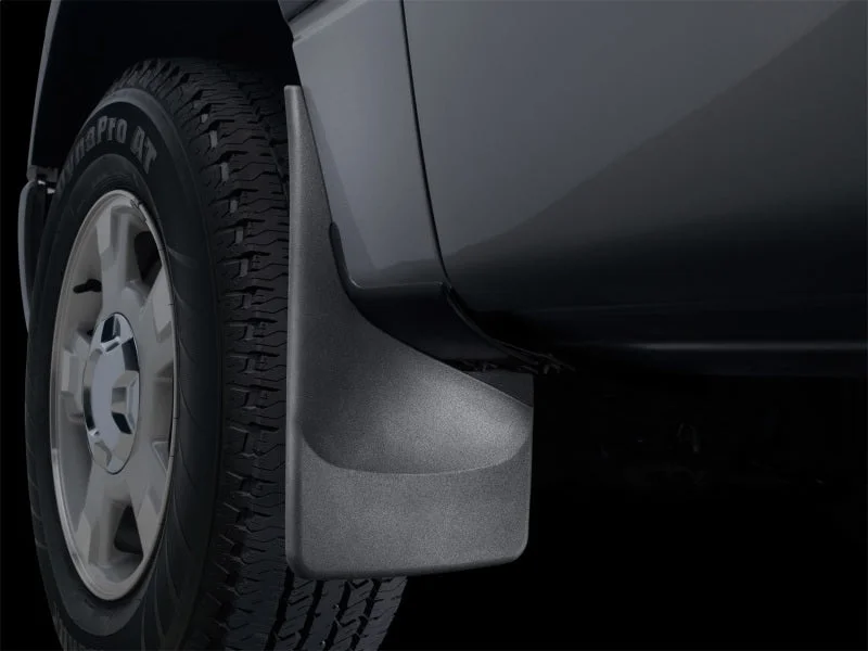 WeatherTech 15-20 Chevrolet Suburban No Drill Mudflaps - Black - Back View