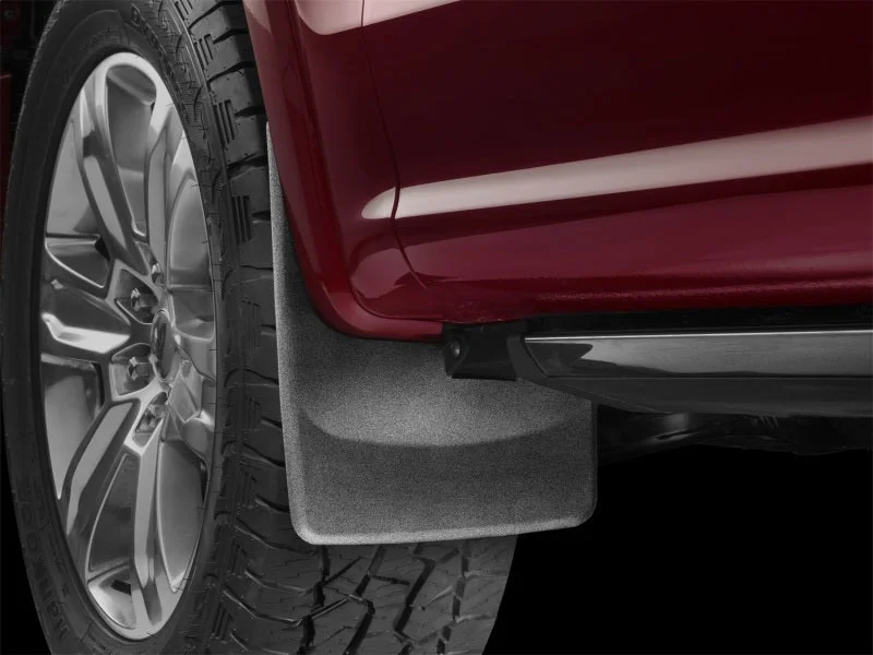 WeatherTech 2015 Ford F-150 w/ Fender Lip Molding No Drill Front Mudflaps - Installation View