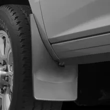 WeatherTech 14+ Dodge Ram 2500 / 3500 No Drill Mudflaps - Black - Installation View