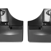 WeatherTech 2015 Ford F-150 w/o Wheel Lip Module No Drill Front Mudflaps - Back View