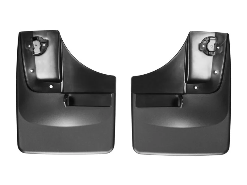 WeatherTech 2015 Ford F-150 w/o Wheel Lip Module No Drill Front Mudflaps - Back View
