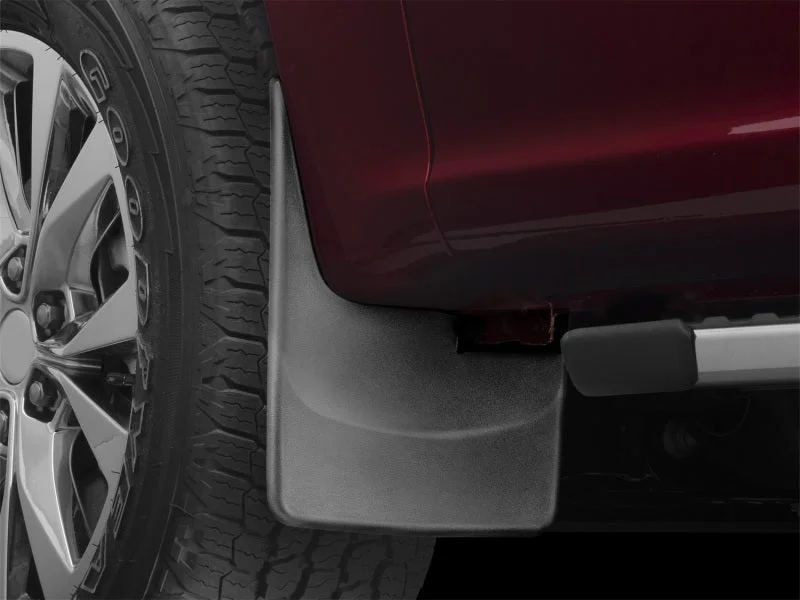 WeatherTech 2015 Ford F-150 w/o Wheel Lip Module No Drill Front Mudflaps - Installation View