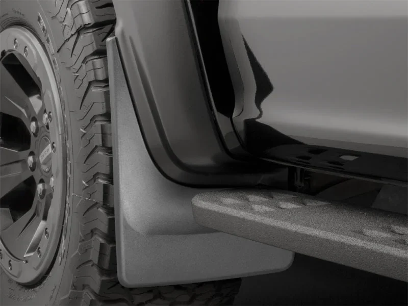 WeatherTech 17+ Ford F-150 Raptor No Drill Mudflaps - Black - Side View