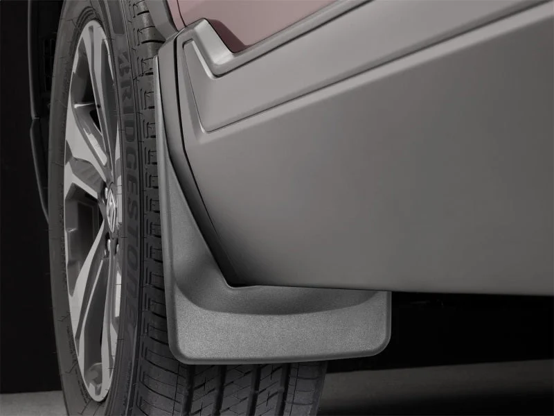 WeatherTech 2017+ Honda CR-V No Drill Mudflaps - Black (Front Pair) - Side View