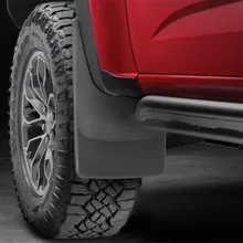 WeatherTech 2017+ Chevrolet Colorado No Drill Mudflaps - Black (ZR2 Model Only) - Side View