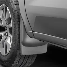 WeatherTech 2019+ Chevrolet Silverado 1500 Crew Cab No Drill MudFlaps - Black - Side View