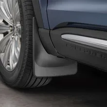 WeatherTech 20+ Ford Explorer Front No Drill Mudflaps - Black - Side View