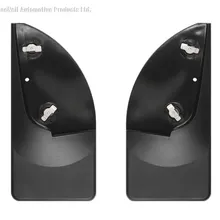 WeatherTech 99-07 Ford F-Series Super Duty No Drill Mudflaps - Black - Back View