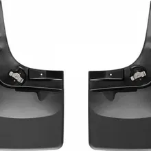 WeatherTech 04-07 Ford F150 Reg/Sup/CrewCab No Drill Mudflaps - Black - Back View