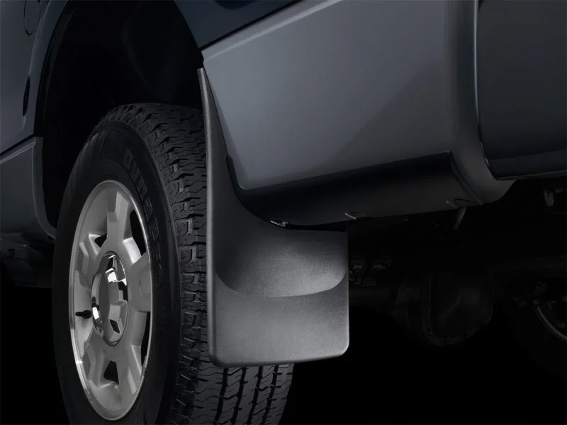 WeatherTech 04-07 Ford F150 Reg/Sup/CrewCab No Drill Mudflaps - Black - Installation View