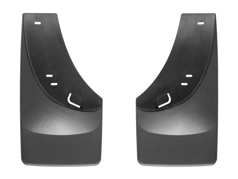 WeatherTech 07 Chevrolet Silverado Classic No Drill Mudflaps - Black - Back View
