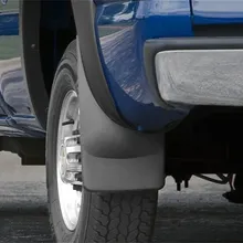 WeatherTech 07 Chevrolet Silverado Classic No Drill Mudflaps - Black - Installation View