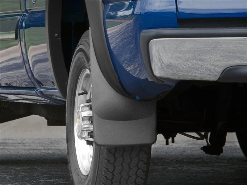 WeatherTech 07 Chevrolet Silverado Classic No Drill Mudflaps - Black - Installation View