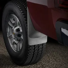 WeatherTech 07-13 Chevrolet Silverado No Drill Mudflaps - Black - Installation View