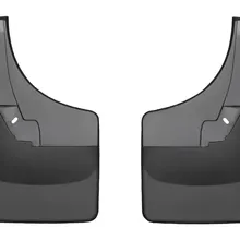 WeatherTech 09+ Dodge Ram 1500 No Drill Mudflaps - Black - Back View