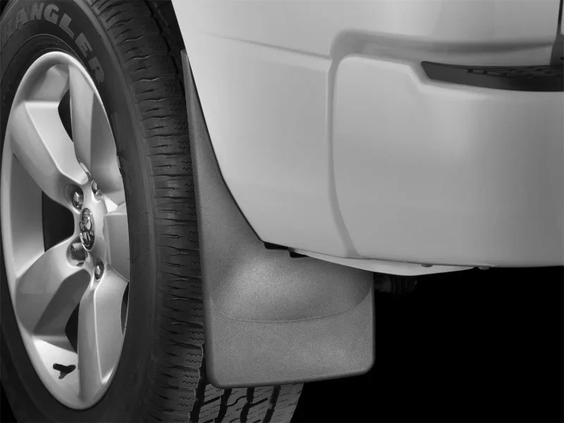 WeatherTech 09+ Dodge Ram 1500 No Drill Mudflaps - Black - Installation View