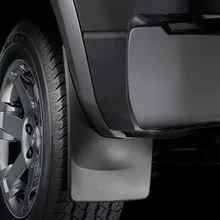 WeatherTech 09-13 Dodge Ram 1500/2500/3500 No Drill Mudflaps - Black - Installation View