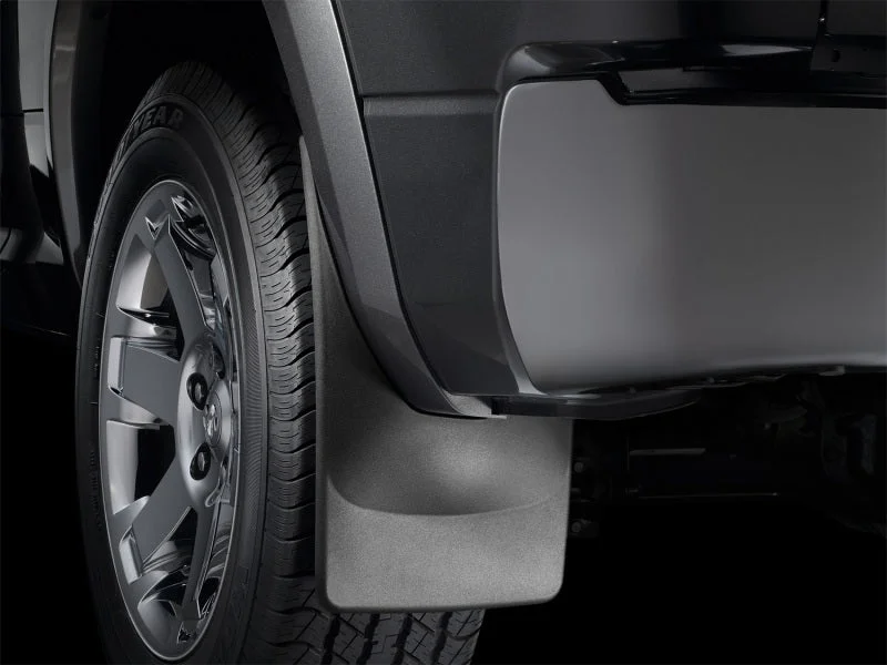 WeatherTech 09-13 Dodge Ram 1500/2500/3500 No Drill Mudflaps - Black - Installation View