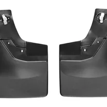 WeatherTech 14+ Chevrolet Silverado No Drill Mudflaps - Black - Side View