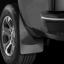 WeatherTech 14+ Chevrolet Silverado No Drill Mudflaps - Black - Installation View