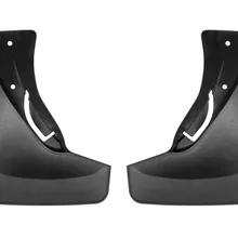 WeatherTech 2011+ Jeep Grand Cherokee No Drill Mudflaps - Black - Back View