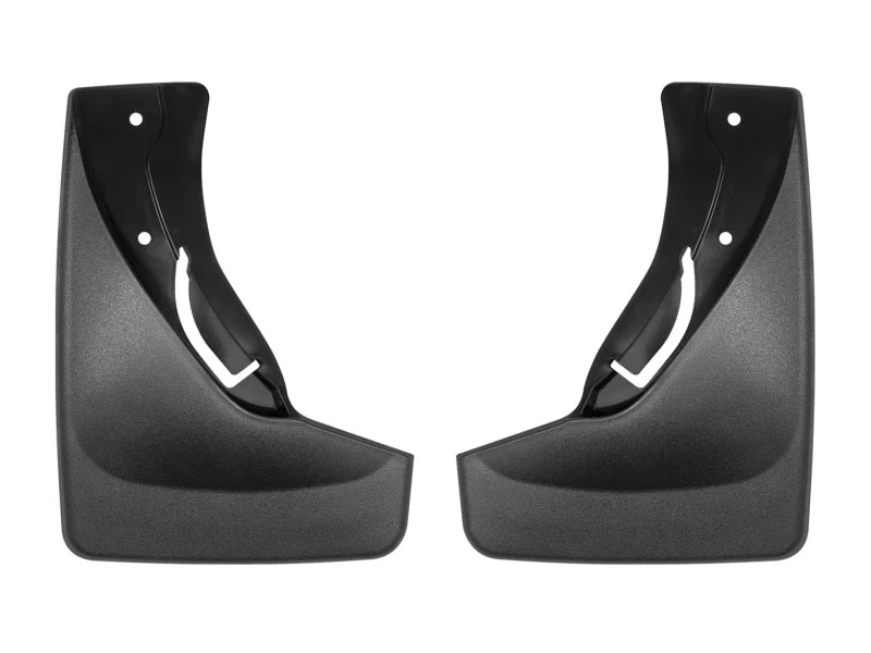 WeatherTech 2011+ Jeep Grand Cherokee No Drill Mudflaps - Black - Back View