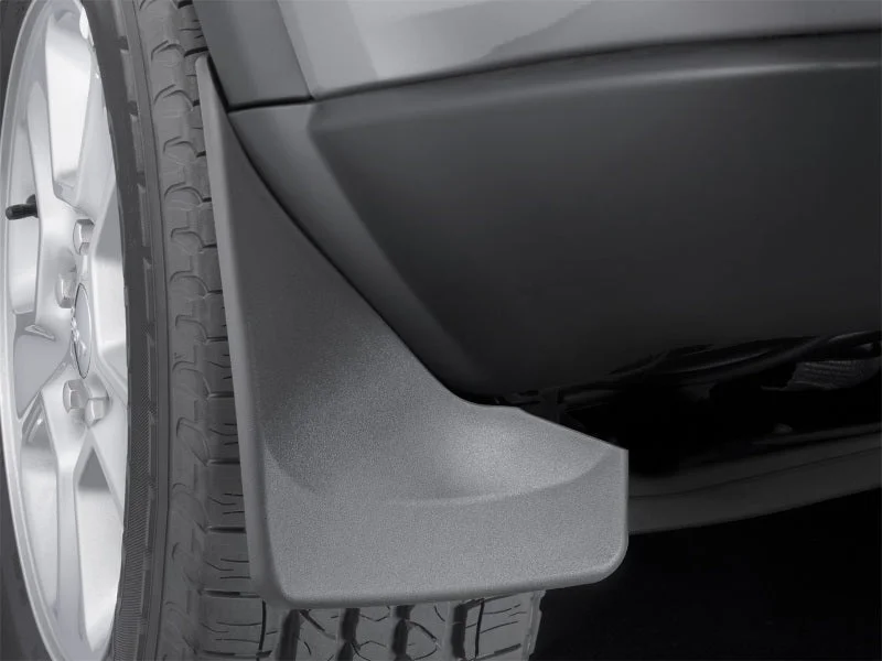 WeatherTech 2011+ Jeep Grand Cherokee No Drill Mudflaps - Black - Installation View